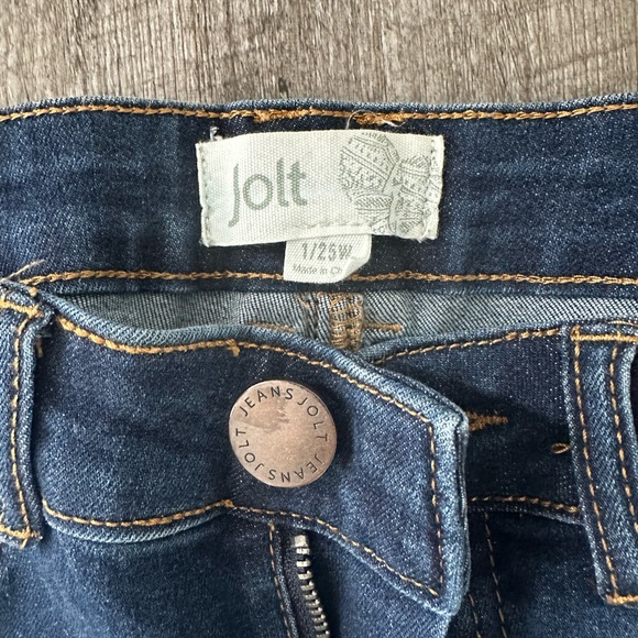 Distressed Dark Blue Denim Jeans - Picture 3 of 6